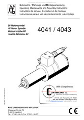 KaVo 4043 Gebrauchs- Und Wartungsanleitung