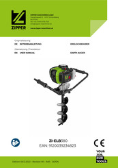 Zipper ZI-ELB380 Betriebsanleitung