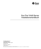 Sun Microsystems Sun Fire V440 Installationshandbuch