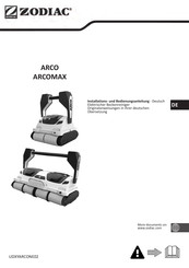 Zodiac ARCOMAX Installations- Und Bedienungsanleitung