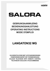 Salora LANGATON32 MG Bedienungsanleitung