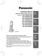 Panasonic KX-TGA681EXB Bedienungsanleitung
