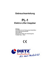 Dietz PL-1 Gebrauchsanleitung