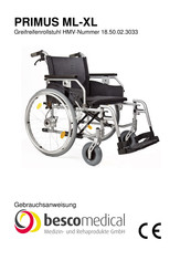 besco medical PRIMUS ML-XL Gebrauchsanweisung