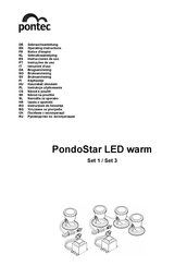 Pontec PondoStar LED warm Set 3 Gebrauchsanleitung