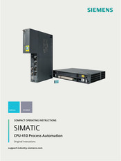 Siemens SIMATIC CPU 410 Kompaktbetriebsanleitung