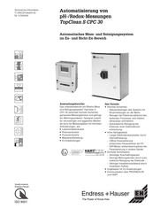 Endress+Hauser TopClean S CPC 30 Technische Information