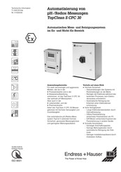 Endress+Hauser TopClean S CPC 30 Technische Information