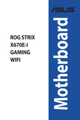 Asus ROG STRIX X670E-I GAMING WIFI Bedienungsanleitung