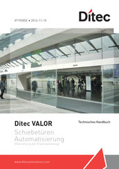 DITEC VALOR L-H Technisches Handbuch
