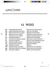 Collomix UNIMIX U 900 Originalbetriebsanleitung