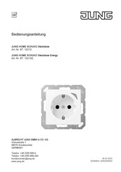 Jung HOME SCHUKO BT 1521SE Serie Bedienungsanleitung