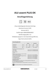 Siegenia ALU axxent PLUS-DK Anschlaganleitung