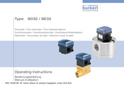 bürkert SE32 Bedienungsanleitung