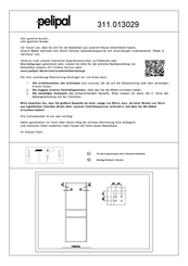 pelipal 311.013029 Montageanleitung