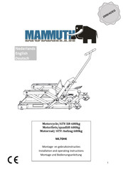 Mammuth ML70HK Montage- Und Bedienungsanleitung