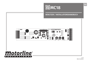 Motorline professional MC18 Benutzer- Und Installationshandbuch