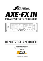 Fractal Audio Systems Axe-Fx III Benutzerhandbuch