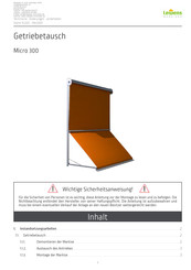 Lewens Micro 300 Reparaturanleitung