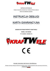 KRAFTWELE SDG9800 Bedienungsanleitung Und Garantiekarte