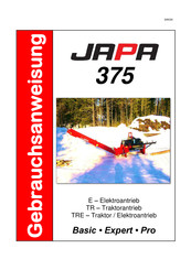 Japa 375TRE Pro Gebrauchsanweisung