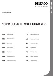 Deltaco USBC-GAN04 Benutzerhandbuch