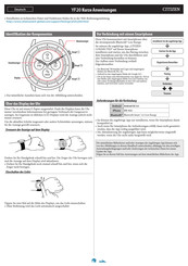 Citizen YF20 Kurze Anweisungen