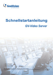 GeoVision GV-VS21600 Schnellstartanleitung