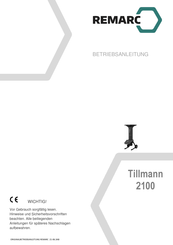 Remarc Tillmann 2100 Betriebsanleitung