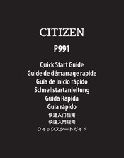 Citizen P991 Schnellstartanleitung