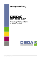 GEDA ERA 1200 Z/ZP Montageanleitung
