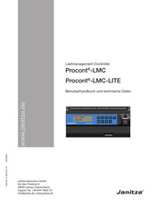 janitza Procont-LMC-LITE Benutzerhandbuch Und Technische Daten