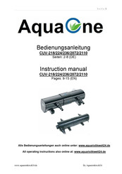 AquaOne CUV-2110 Bedienungsanleitung
