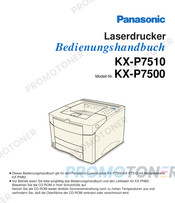 Panasonic KX-P7500 Bedienungshandbuch