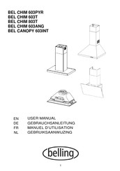Belling BEL CANOPY 603INT Gebrauchsanleitung