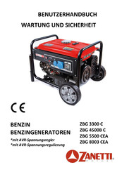 Zanetti Motori ZBG 3300 C Benutzerhandbuch