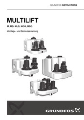 Grundfos Multilift MD Montage- Und Betriebsanleitung