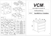 Vcm Stand-WBU 60 cm Aufbauanleitung