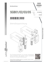 Wittur SGB05 Betriebsanleitung