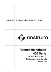 Rinstrum K411 Referenzhandbuch