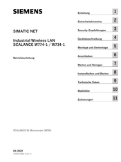 Siemens SCALANCE W734-1 Betriebsanleitung