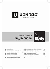 VONROC S4 LM505DC Bersetzung Der Originalbetriebsanleitung