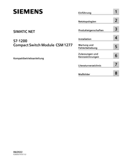 Siemens SIMATIC NET CSM 1277 Kompaktbetriebsanleitung