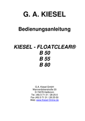 KIESEL FLOATCLEAR B 55 Bedienungsanleitung