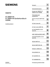 Siemens SIMATIC  ET 200SP HA Gerätehandbuch