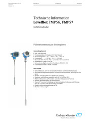 Endress+Hauser Levelflex FMP57 Technische Information