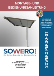 Sowero PERGO-ST Montage- Und Bedienungsanleitung