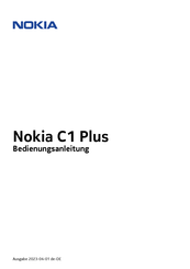 Nokia C1 Plus Bedienungsanleitung