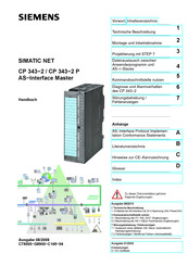 Siemens CP 343-2 Handbuch