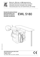 KaVo EWL 5180 Gebrauchs-, Wartungs- Und Montageanweisung